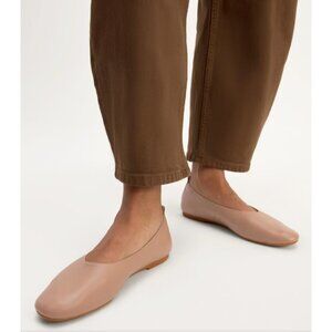 Everlane The Italian Leather Day Glove Flats in Tan-Brown sz 8 Women's
